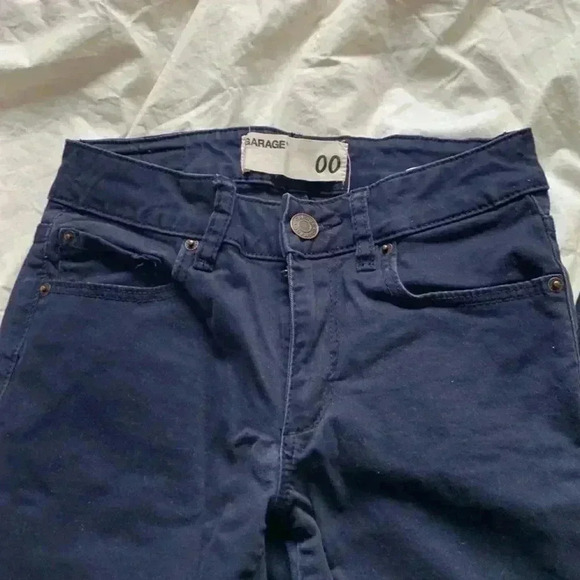 Garage navy blue skinny, high waist Jean - Picture 1 of 10